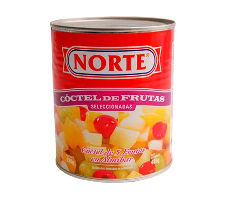 COCTEL DE 5 FRUTAS NORTE 820 GRS. (12)