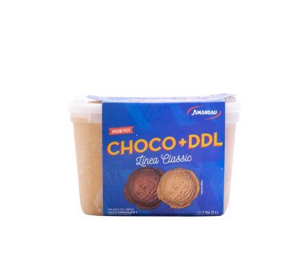 HELADO AMANDAU CLASSIC CHOC. + DDL 1KG