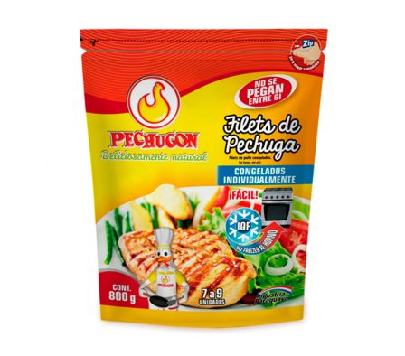 (8529) FILETS DE PECHUGA CONG. IQF PECHUGON X PAQ.