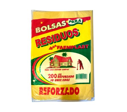 BOLSA PLASTICA AMARILLA FAEMPLAST X 200LT