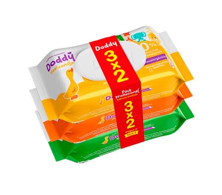 PACK TOALLITA HUMEDA DODDY 3X2 X 48UND (6)