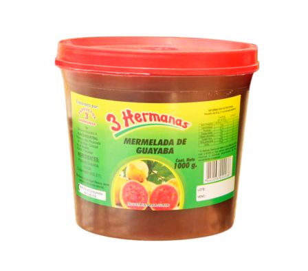 MERMELADA DE GUAYABA 3 HERMANAS 1KG.