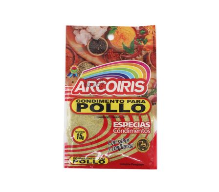 CONDIMENTO P/POLLO ARCOIRIS 15 GRS.