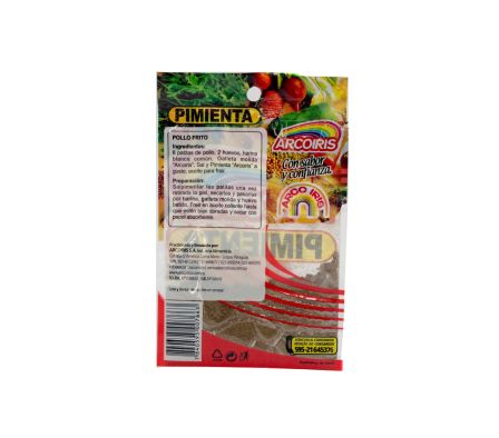 PIMIENTA MOLIDA ARCO IRIS 15 GR