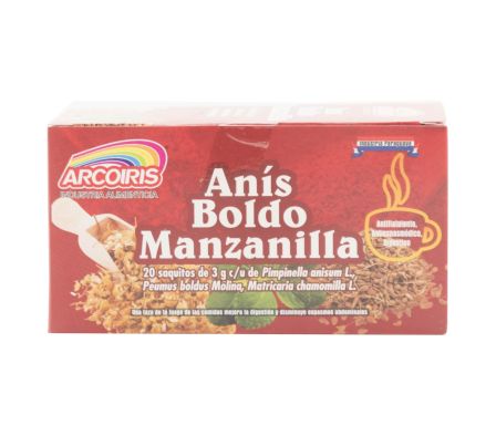 TE ARCOIRIS ANIS/BOLDO/MANZANILLA 20 X 3GR (24)