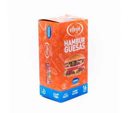 HAMB. EFEGE DE CARNE 16 UN.