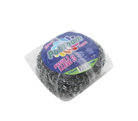 ESPONJA DE ACERO POLIFOAM INOX P 2 LL 3 (24)
