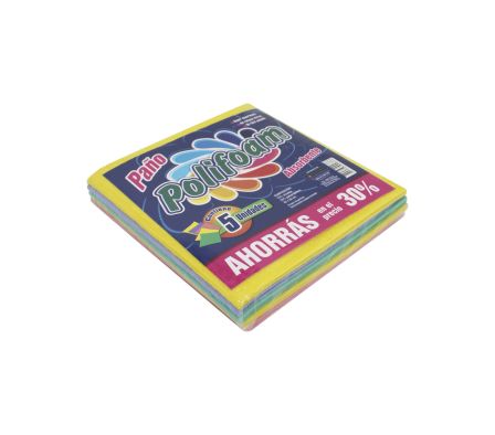 PAÑO ABSORBENTE POLIFOAM MULTIUSO X 5UN (6)