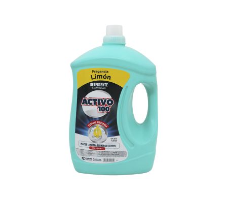 DETERGENTE ACTIVO 100 LIMON X 4LT (4)