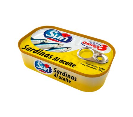SARDINAS SUN AL ACEITE ABRE FACIL 125GR (50)