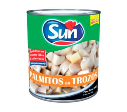 PALMITO EN TROZOS ABRE FACIL SUN 800GR (12)