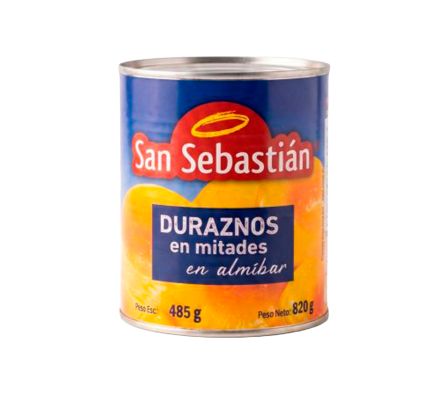 DURAZNO EN LATA SAN SEBASTIAN 820 GRS.