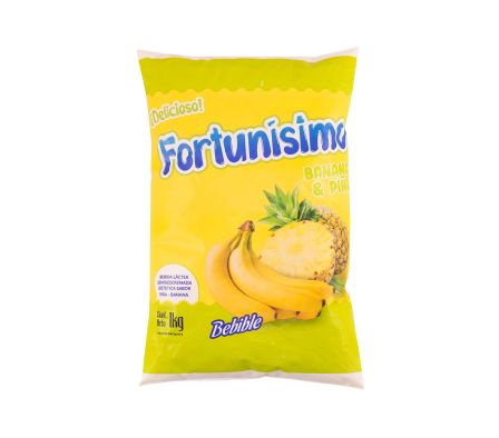 BEBIDA LACTEA FER. FORTUNISIMO PIÑA/BAN 1LT SACHET