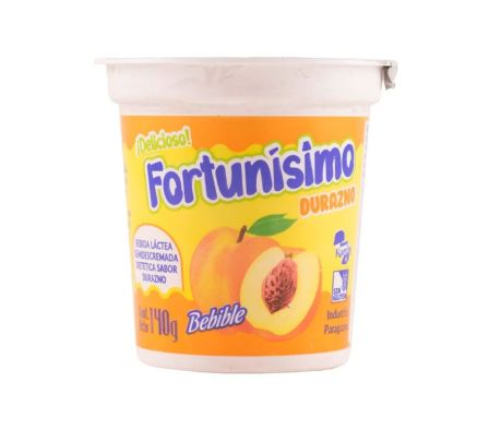 BEBIDA LACTEA FER. FORTUNISIMO DURAZ. 140GR