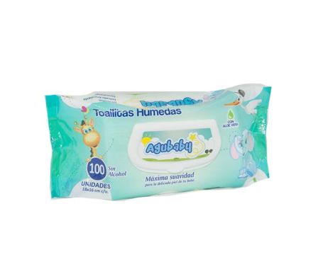 TOALLITA HUMEDA AGUBABY  X 100UN (12)