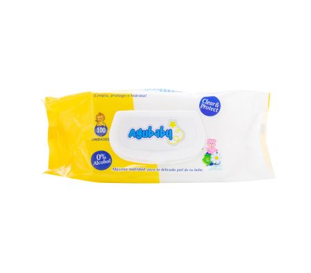 TOALLITA HUM AGUBABY MANZANILLA X 100 UND (12)