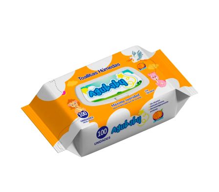TOALLITA HUM AGUBABY CALENDULA X 100 UND (12)