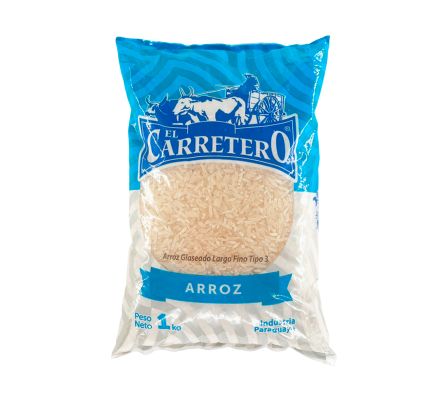 ARROZ EL CARRETERO GLASEADO TIPO III CELESTE 1 KG. (10)
