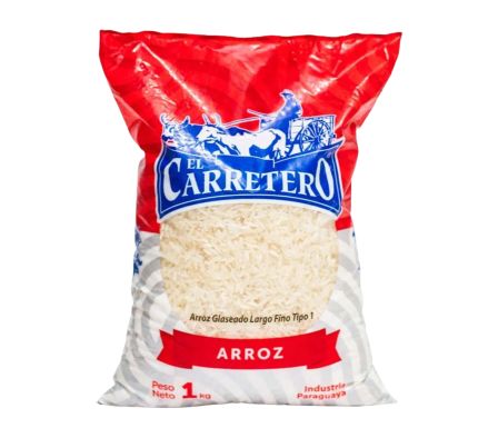 ARROZ EL CARRETERO T1 ROJO X 1KG (10)
