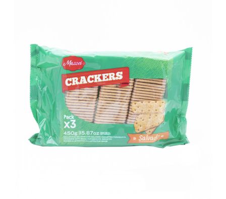 GALL. CRACKER MAZZEI TRIPACK SALVADO 450 GR