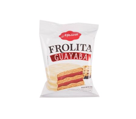 ALFAJOR MAZZEI GUAYABA C/ BAÑO BLANCO 65GR (12)
