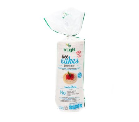 GALLETA DE ARROZ SIN SAL B-LIGHT 85GR (24)