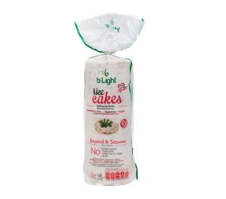 GALLETA DE ARROZ LINO Y SÉSAMO B-LIGHT 85GR (24)
