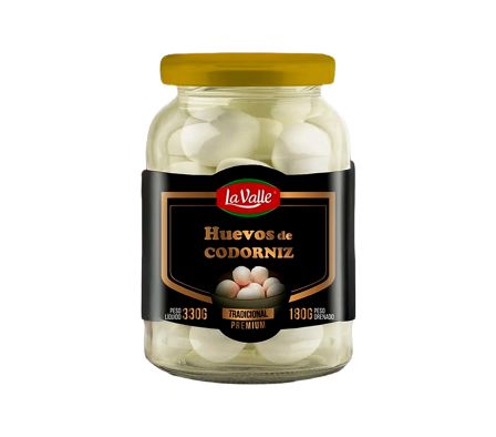 HUEVO DE CODORNIZ TRADICIONAL LA VALLE 180 GR.