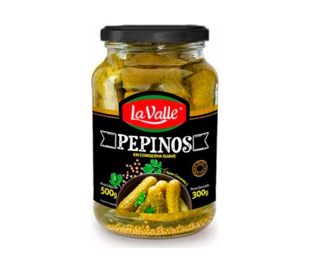 PEPINO EN CONSERVA SUAVE LA VALLE 300 GR.