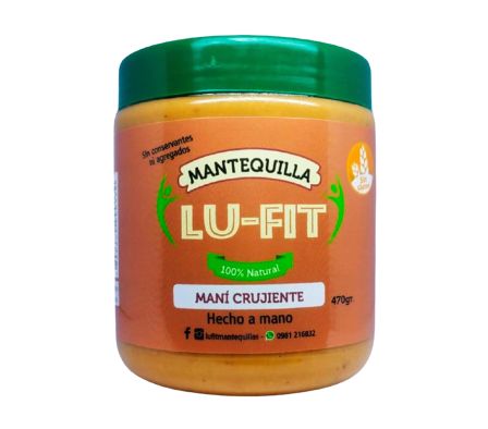 MANTEQUILLA DE MANI LUFIT C/WHEY VAINILLA 470 GR (12)