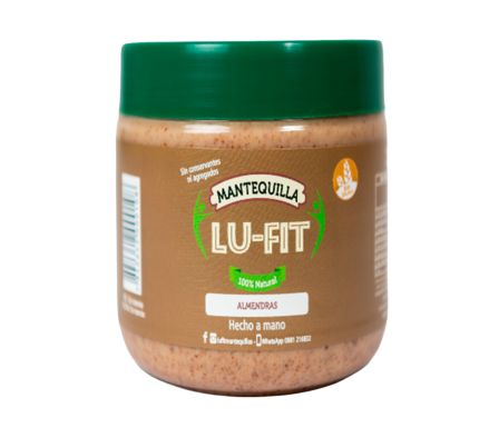 MANTEQUILLA DE ALMENDRA NATURAL LUFIT 470 GR (12)