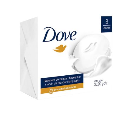 JABON DE TOCADOR DOVE BLANCO 3X90 GRS (16)