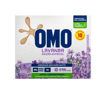JAB./E POLVO OMO  LAVANDA EST 800G (20)