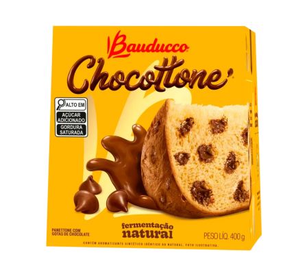 PANETTONE CON CHOCOLATE BAUDUCCO 400 GR.