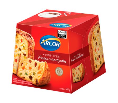 PANETTONE ARCOR FRUTAS/CRIST. 400GR CAJA (18)