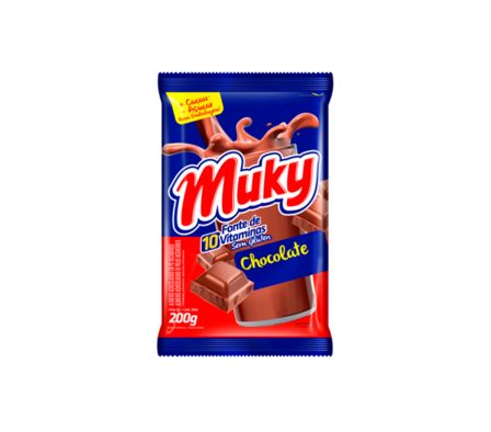 CHOCOLATE EN POLVO MUKY SACHET 200 GR. (24)