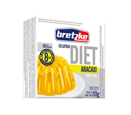 GELATINA DIET BRETZKE PIÑA 10 GR