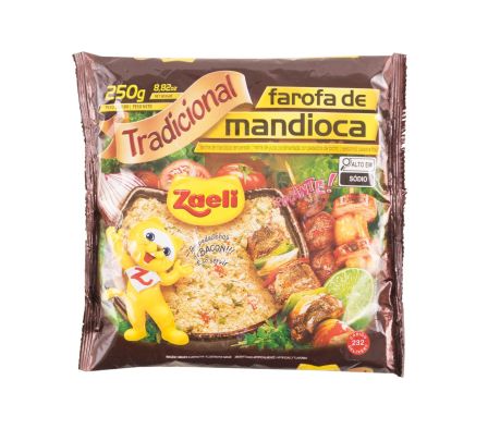 FAROFA ZAELI PRONTA MANDIOCA X 250GR (20)