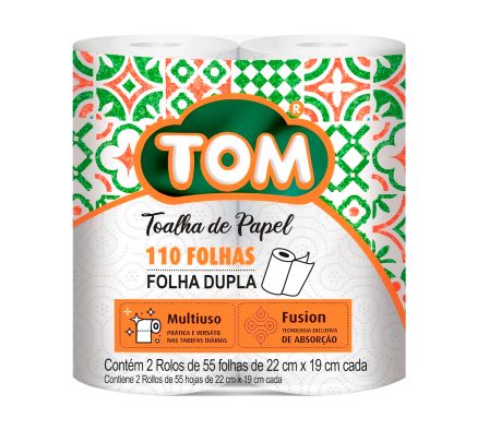 TOALLA DE PAPEL TOM 2X110MT (12)