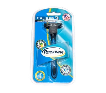 MAQ. AFEITAR PERSONNA CALIBER 3 MASC. RECARG (48)