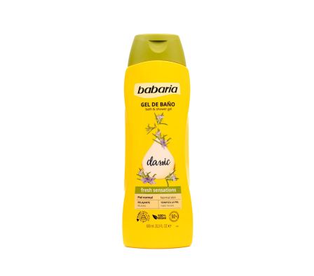 GEL DE BAÑO BABARIA PIEL NORMAL CLASICC 600ML