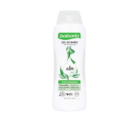 GEL DE BAÑO BABARIA ALOE VERA 600ML